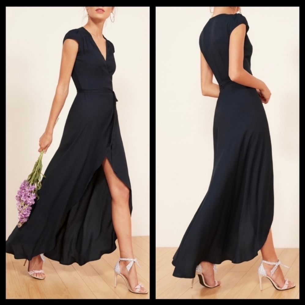 MOVING SALE Reformation 'Camomile' Dress in Navy